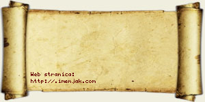 Janko Rnić vizit kartica